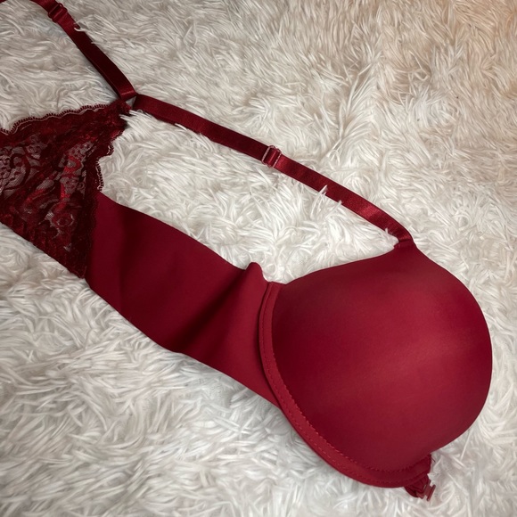 NEW Burgundy padded bra 36B front clasp - Picture 8 of 8